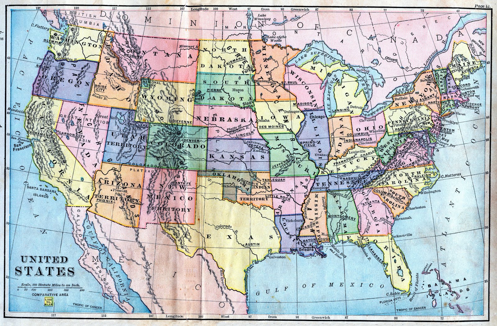 free clipart map of usa - photo #37