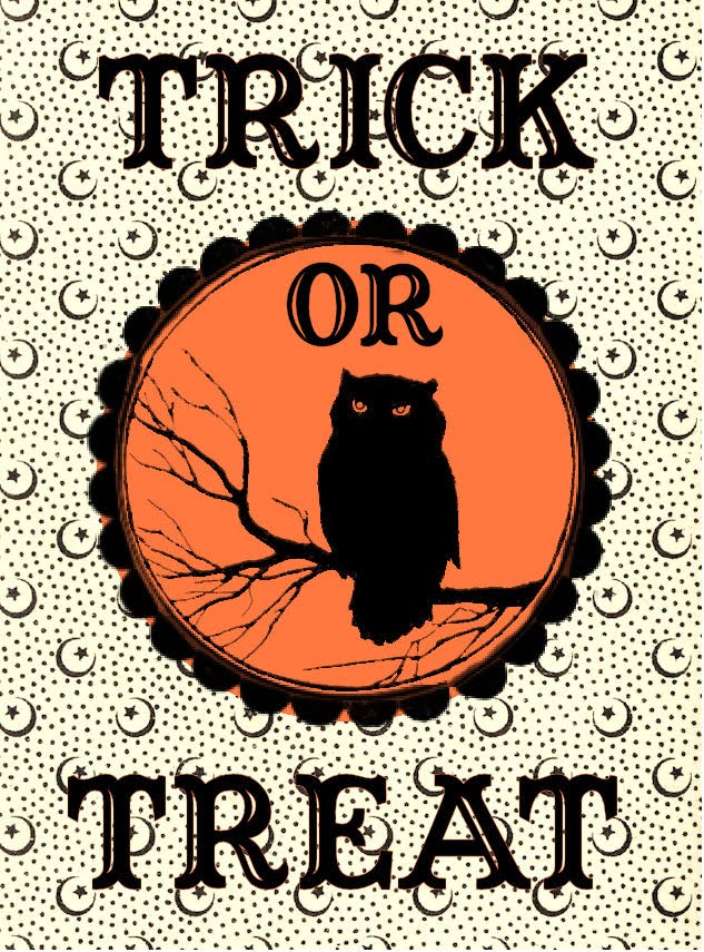 Free Halloween Printable Trick or Treat Bag Label The Graphics Fairy