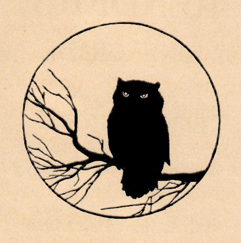 clip art owl silhouette - photo #35