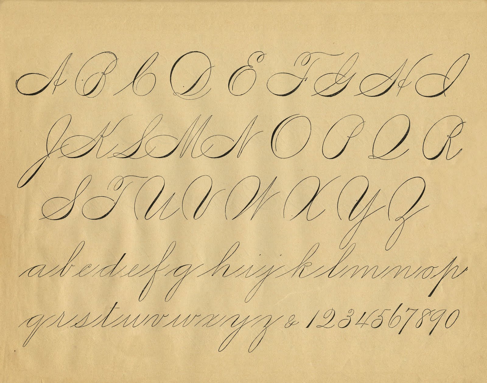 free calligraphy alphabet clipart - photo #22
