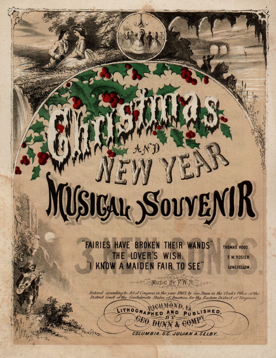Free Vintage Clip Art - Christmas Sheet Music - The ...