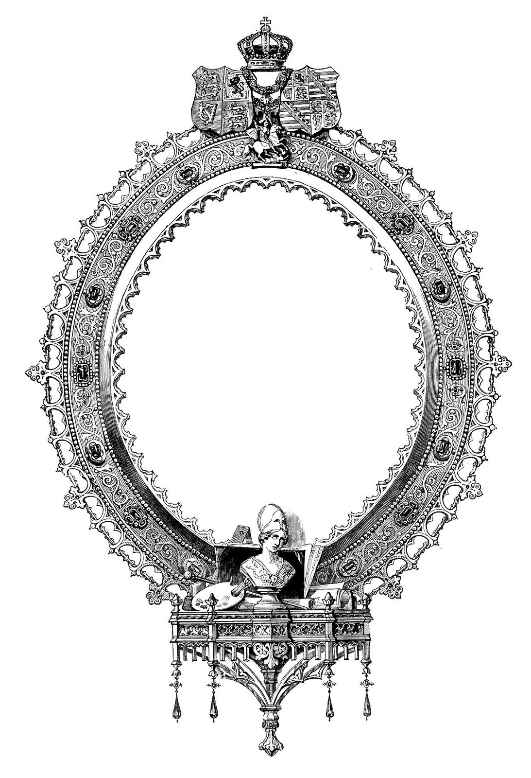 clipart oval picture frames - photo #50