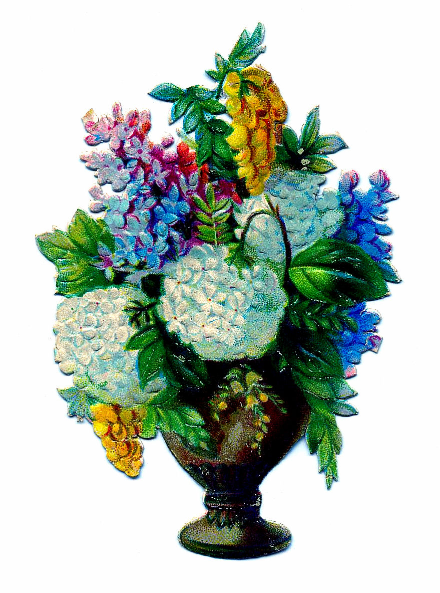 free victorian flower clip art - photo #38