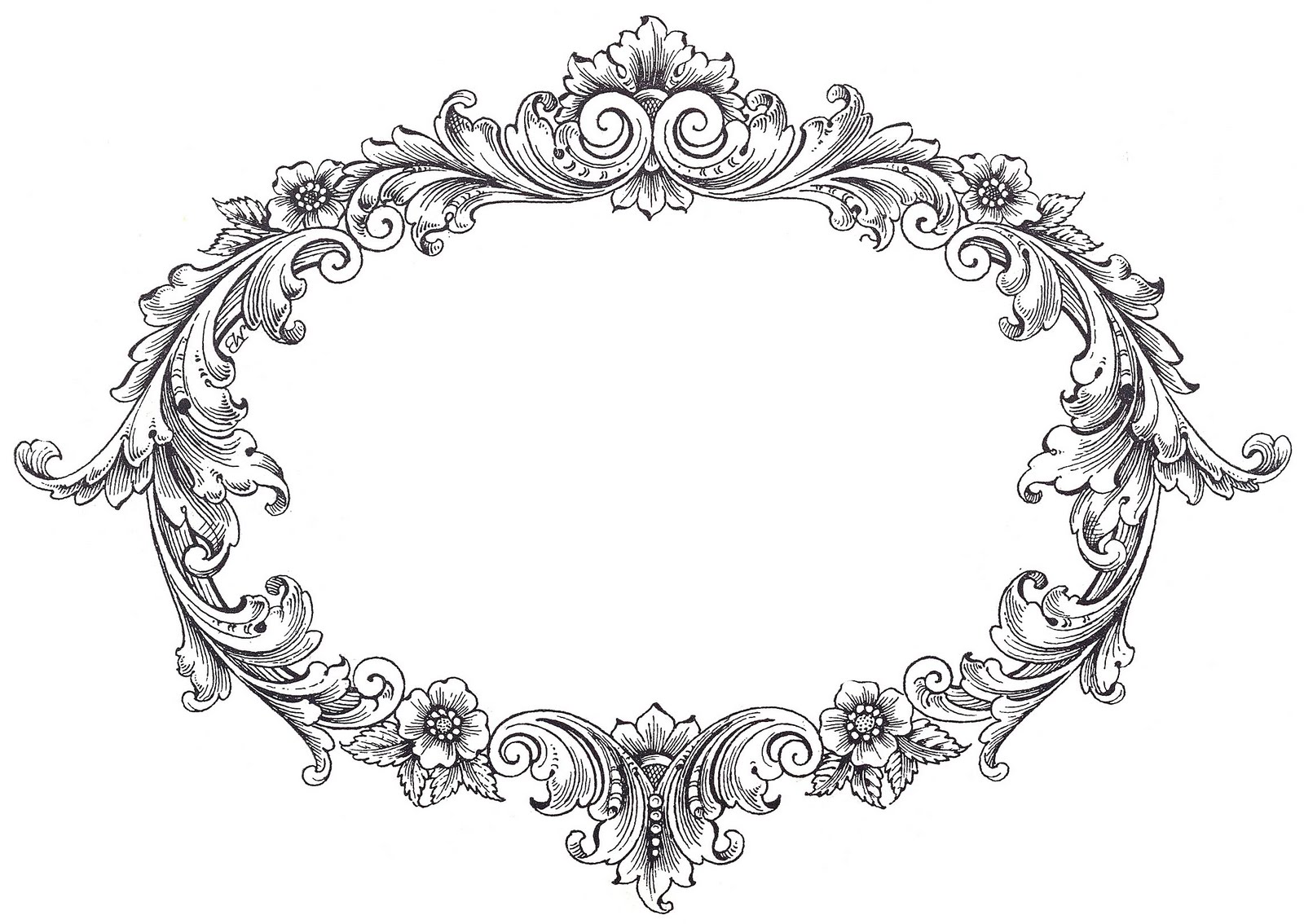 retro frame clipart - photo #10