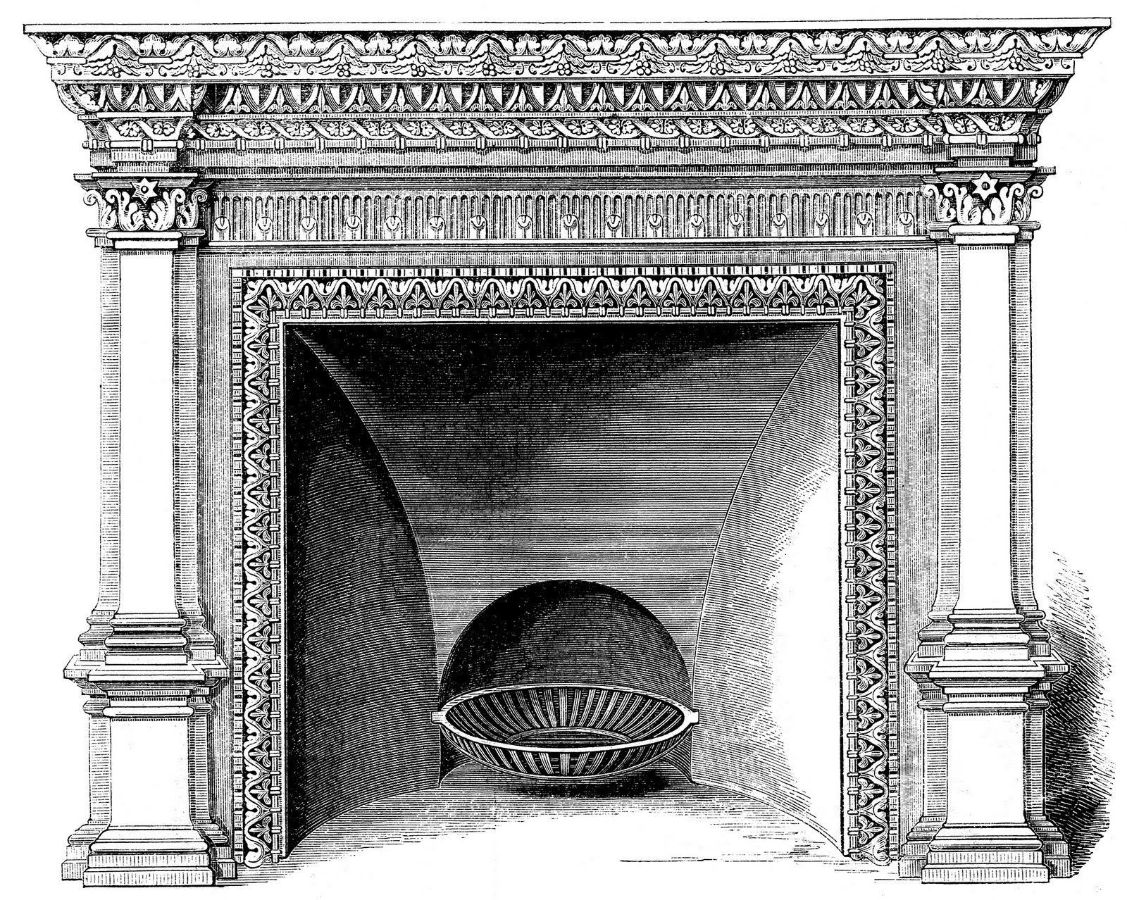 clipart fireplace - photo #32