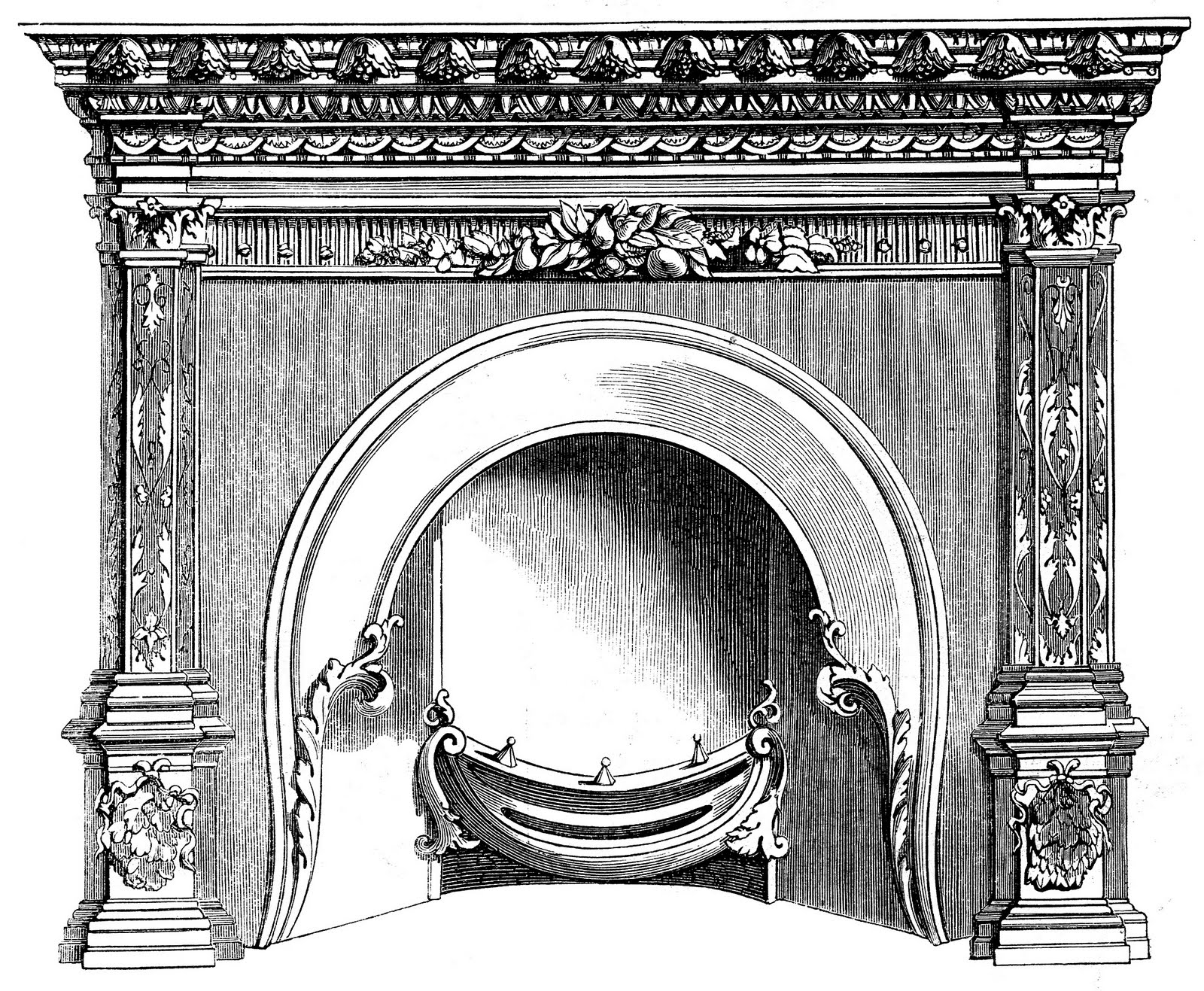 fireplace clipart - photo #49
