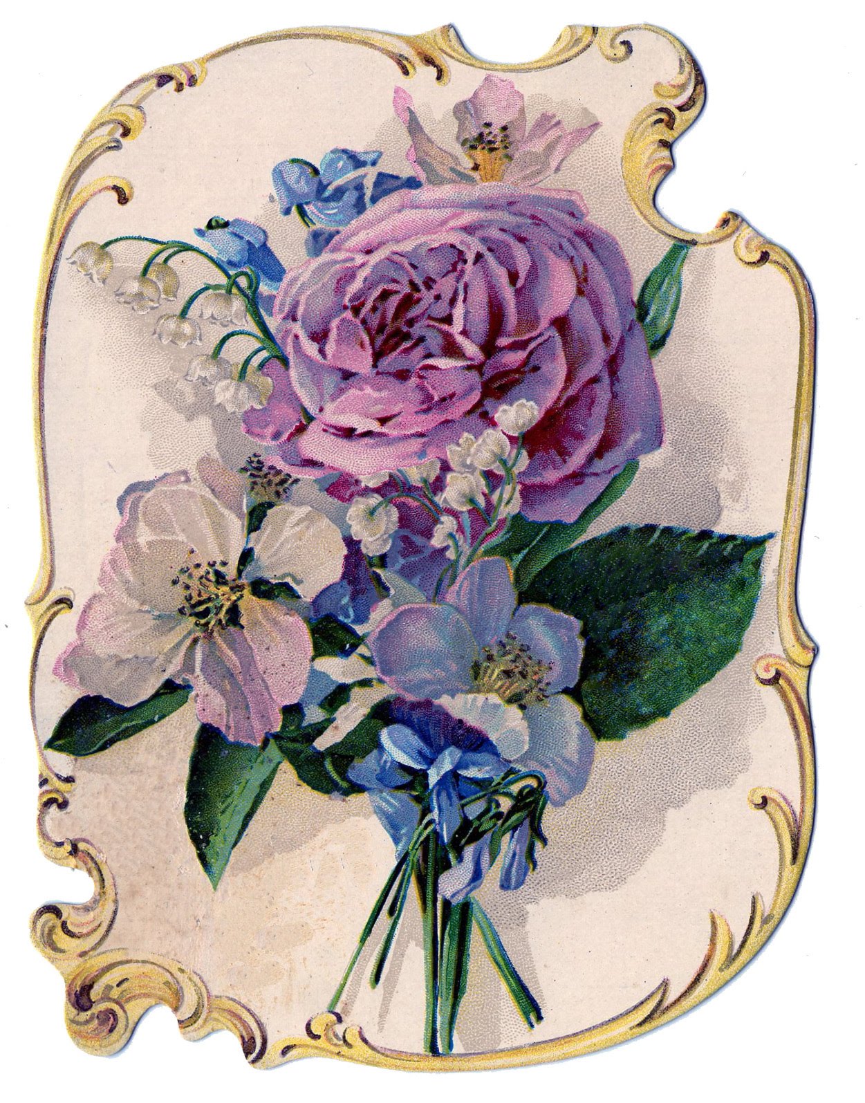free clip art victorian flowers - photo #8