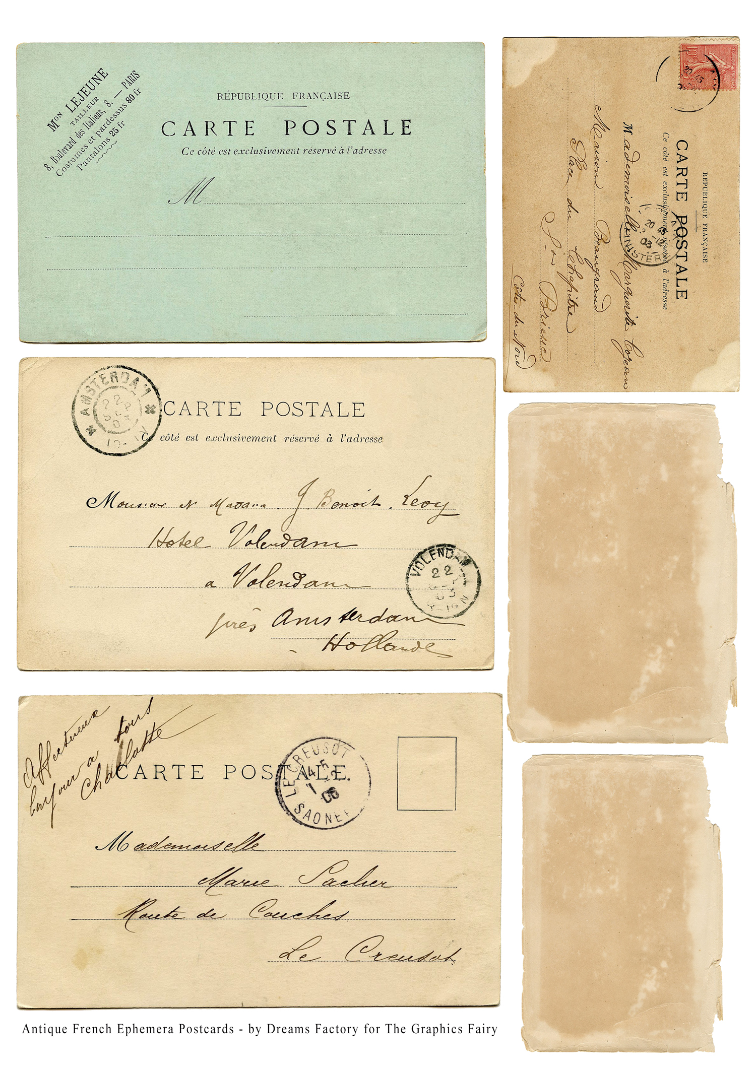 Printable Vintage Envelopes! - The Graphics Fairy