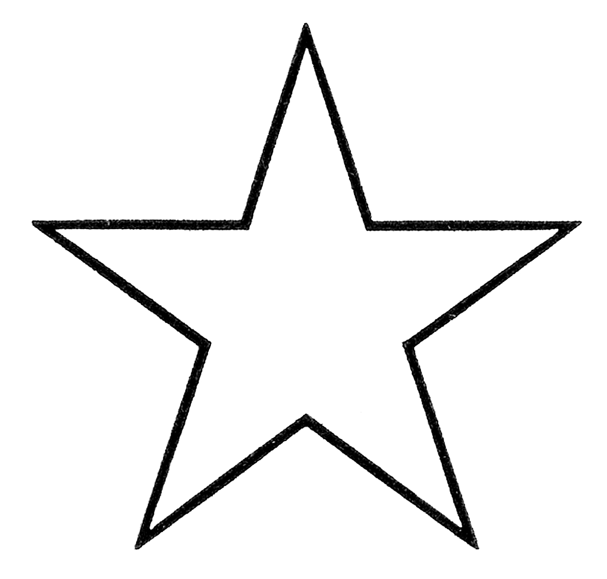 free printable star clipart for school use