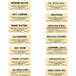 Free Vintage Printable Pharmacy Labels