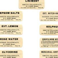 vintage pharmacy labels