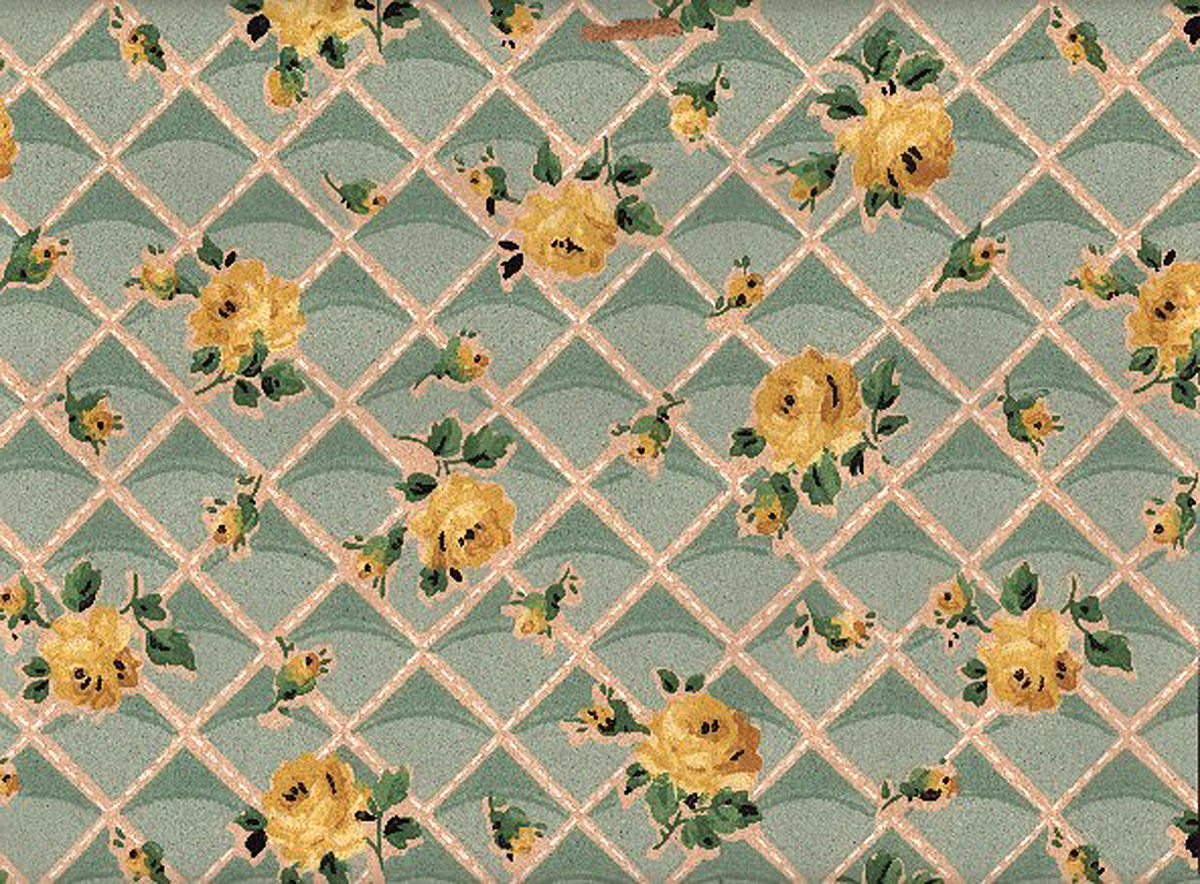 12 Vintage Wallpapers - Cabbage Roses and More - The Graphics Fairy