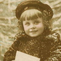 little girl with hat photo