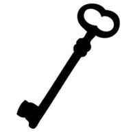 silhouette of key