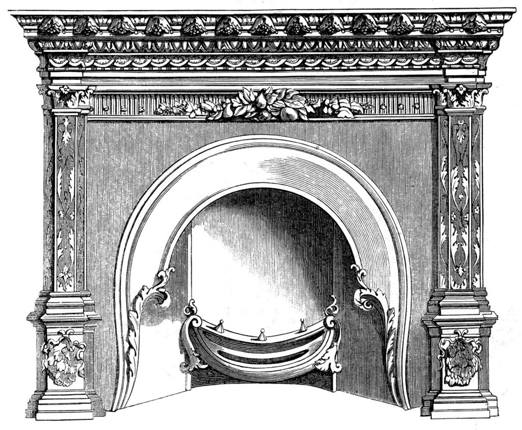 Ornate Carved Mantel Image