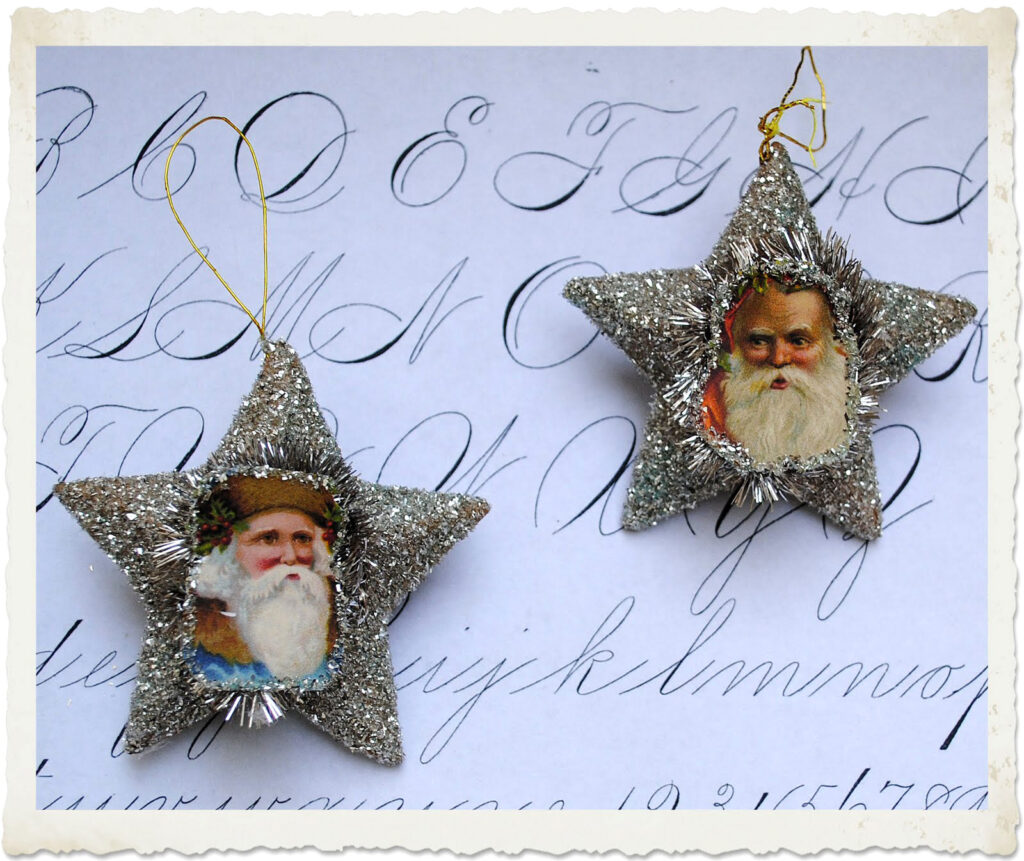 Santa Star Ornaments Finished 