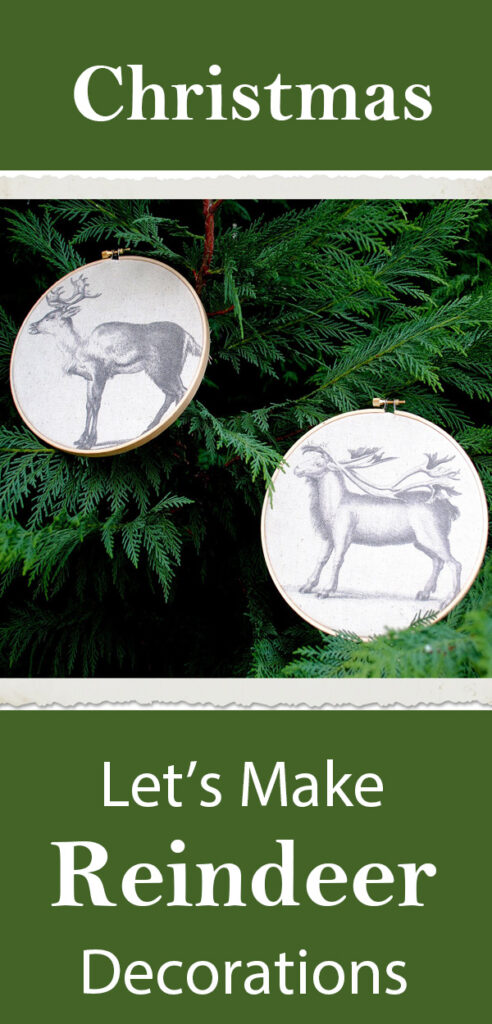 Reindeer Decorations Pinterest Graphic