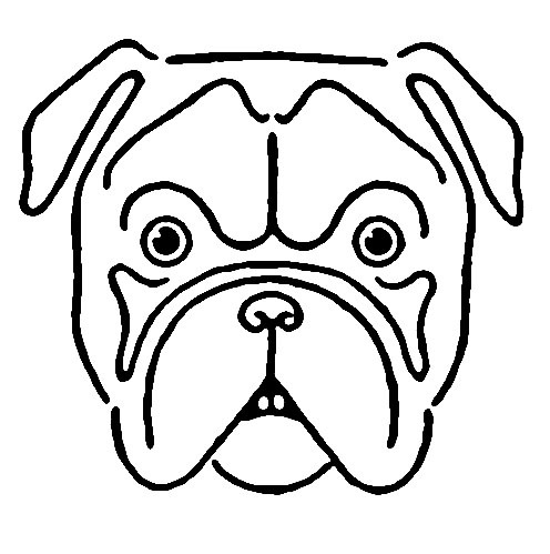 mean bulldogs drawings