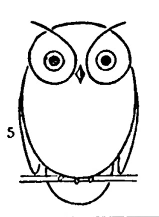 owl simple drawing