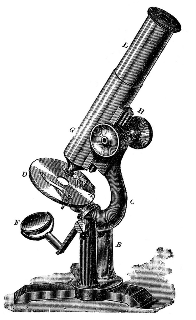 Antique Microscope Image