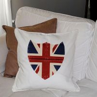 Union Jack Shield on Pillow