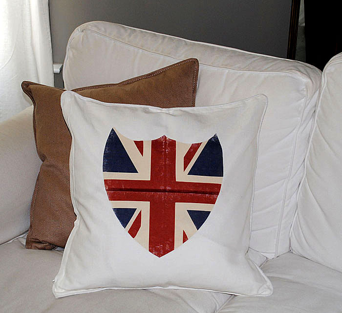 Best Iron On Transfer Paper! - Union Jack Shield Pillow and