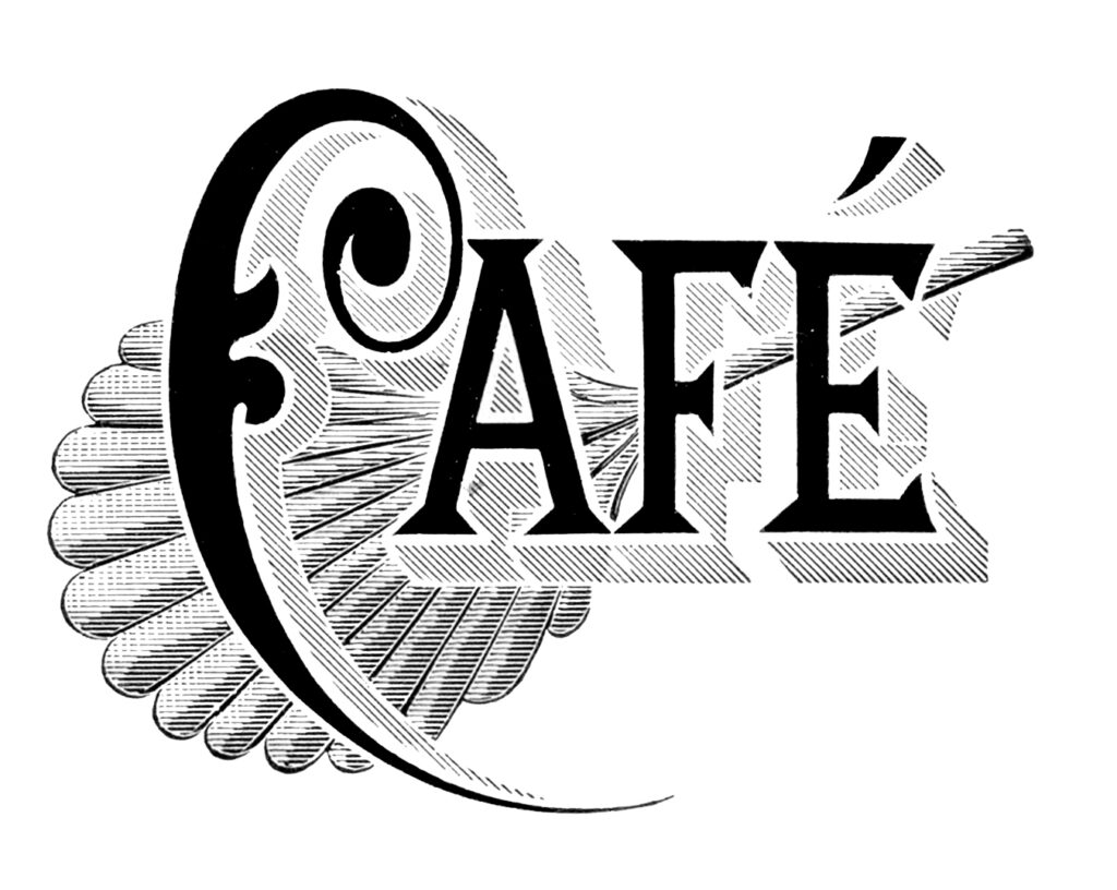 Cafe Clipart with Fan 