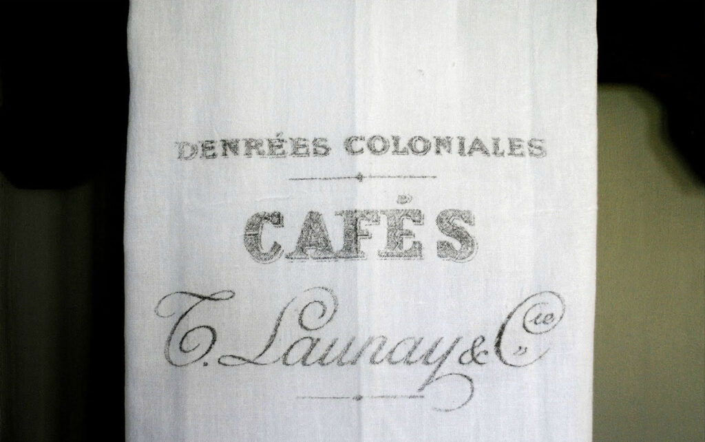 Close up of French Cafe Towel