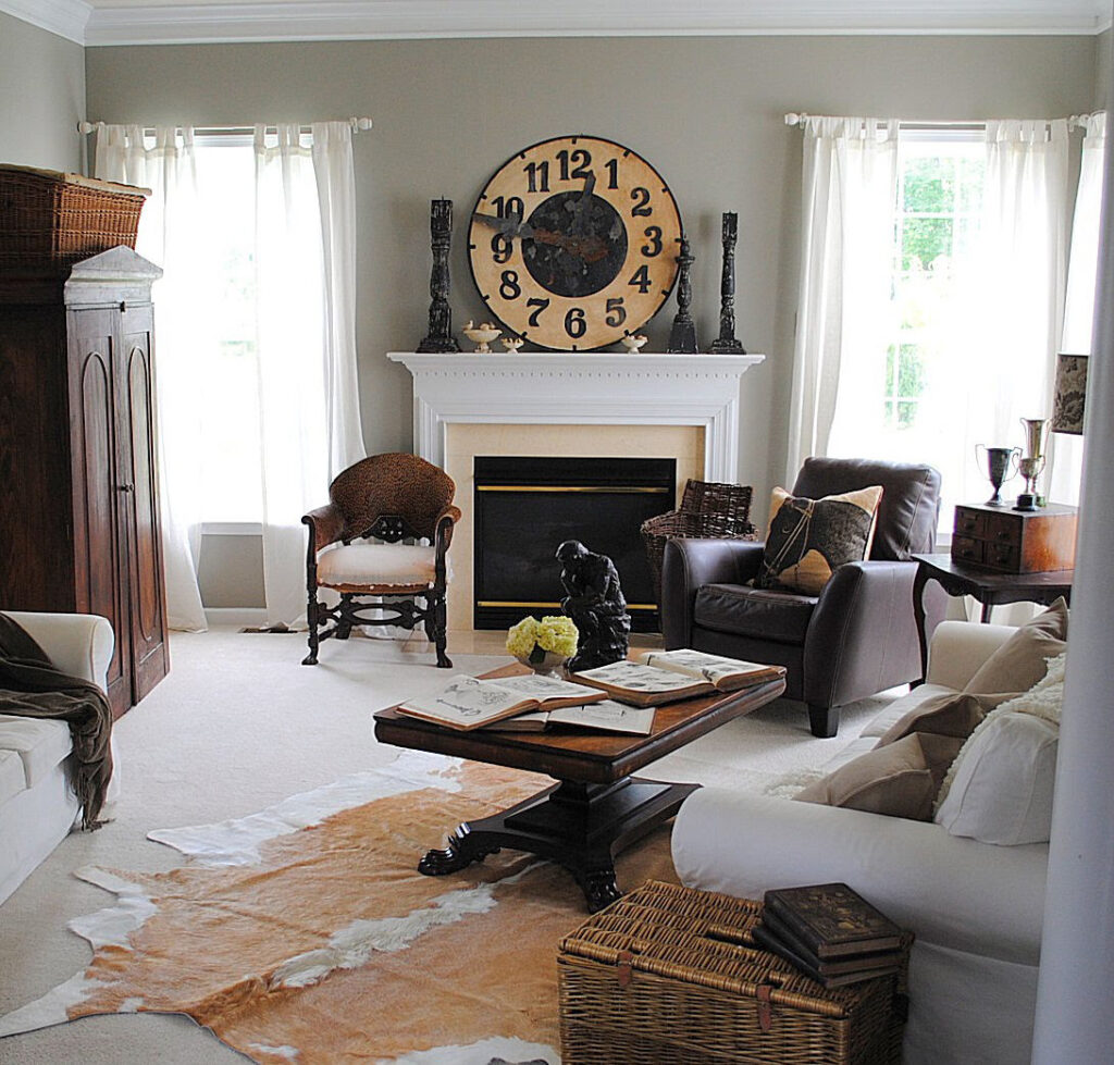 House Tour close up photo of family room