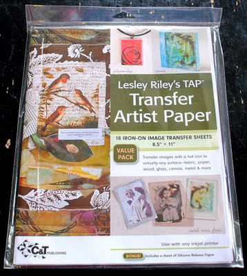 Printable Iron-on Transfer on Canvas - Crafting in the Rain