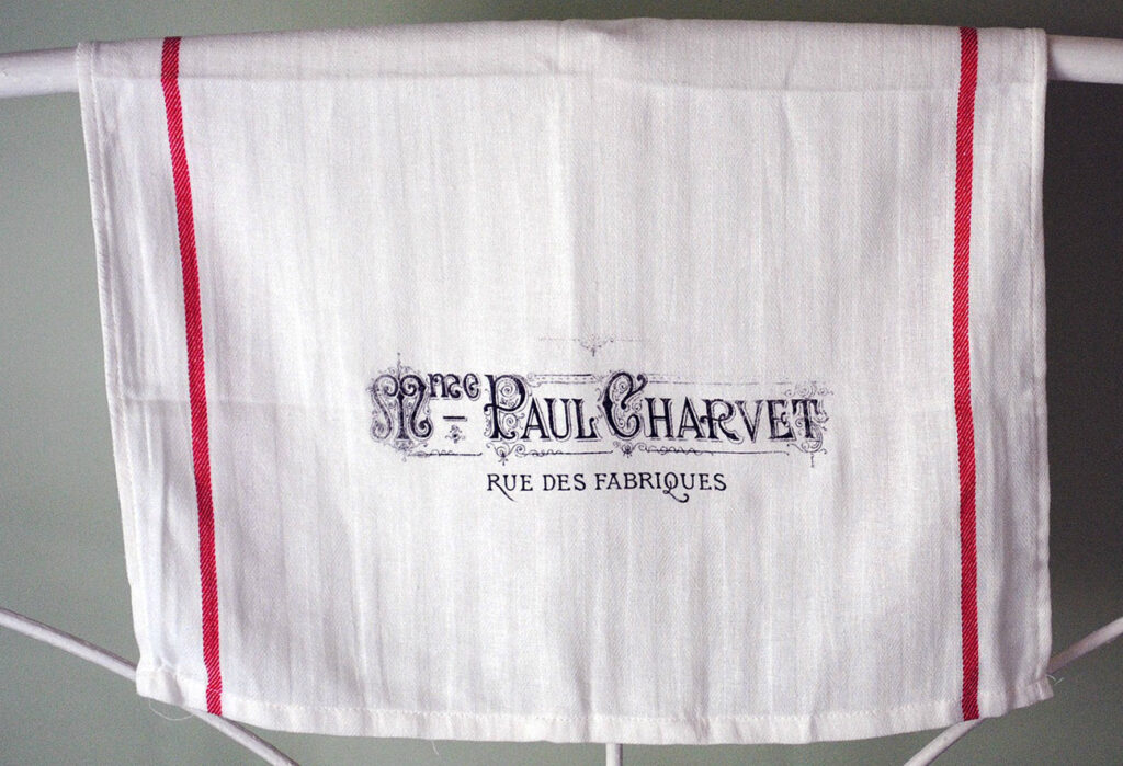 Towel with French Text