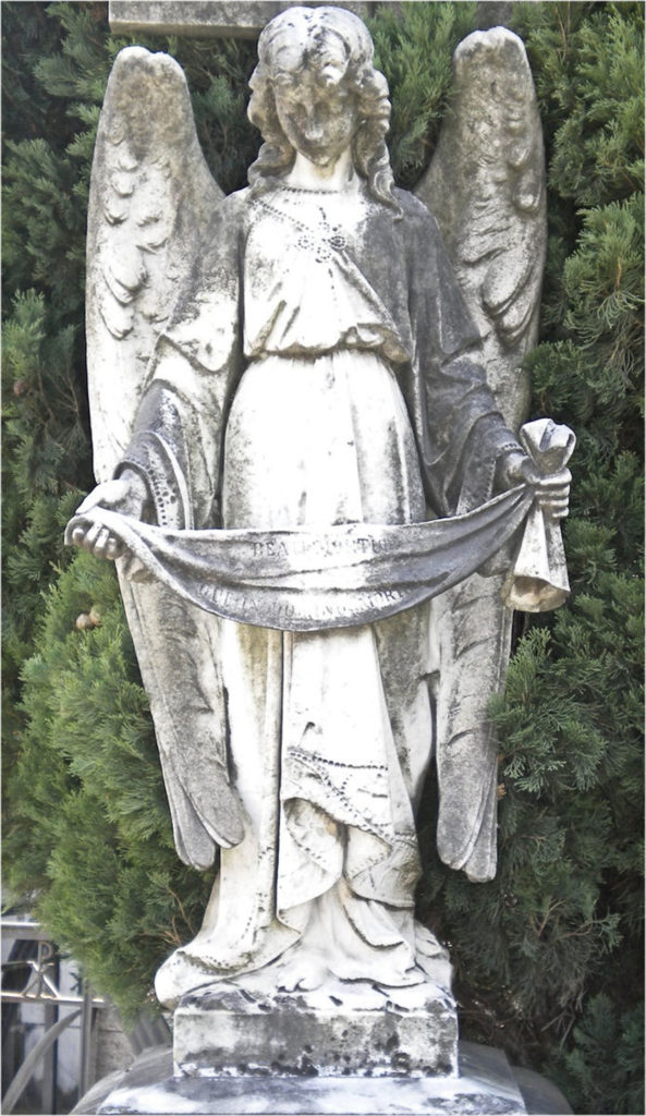 Stone Angel Photo Statue