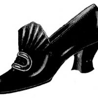 ladies black shoe image