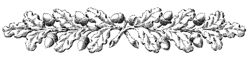 Oak Branch Ornaments