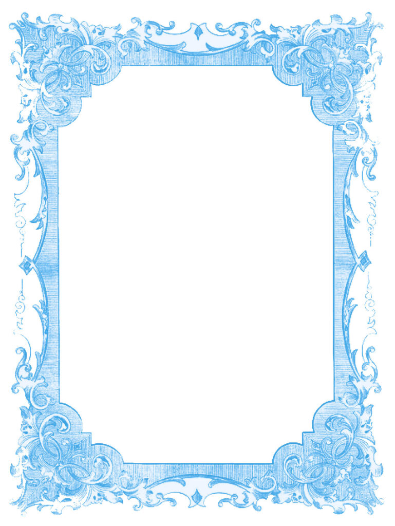 Blue Frame Image for Hanukkah