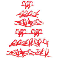 Christmas Bird tree Clipart Images