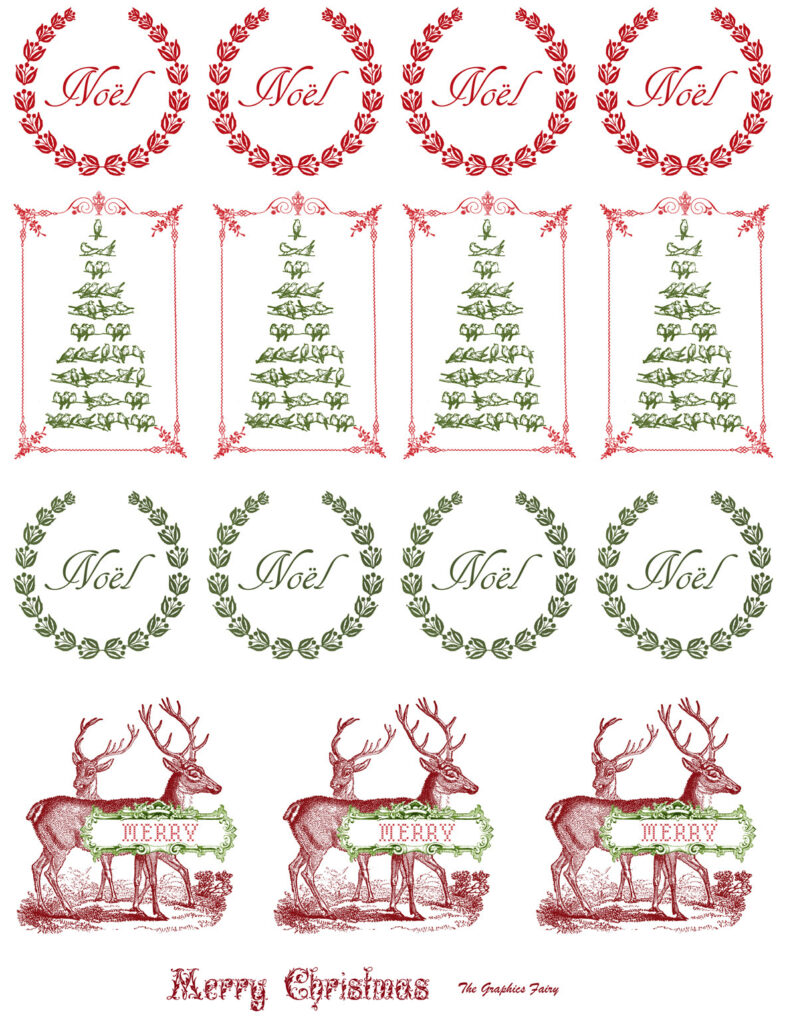 Printable Christmas Stickers