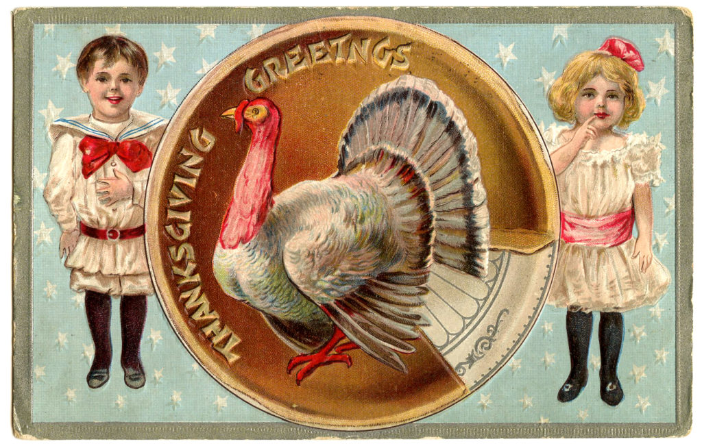 Thanksgiving Turkey with kids Image