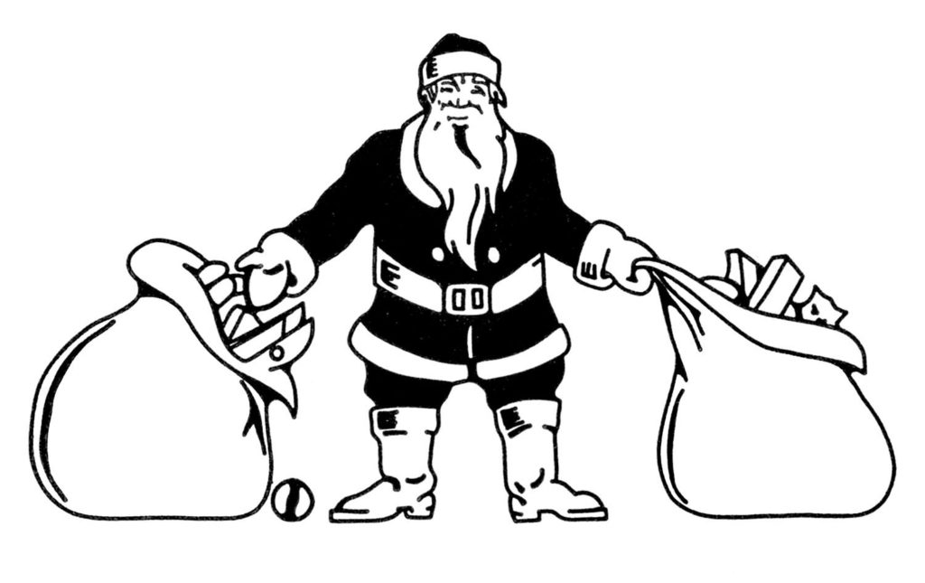 Santa with Sacks Image