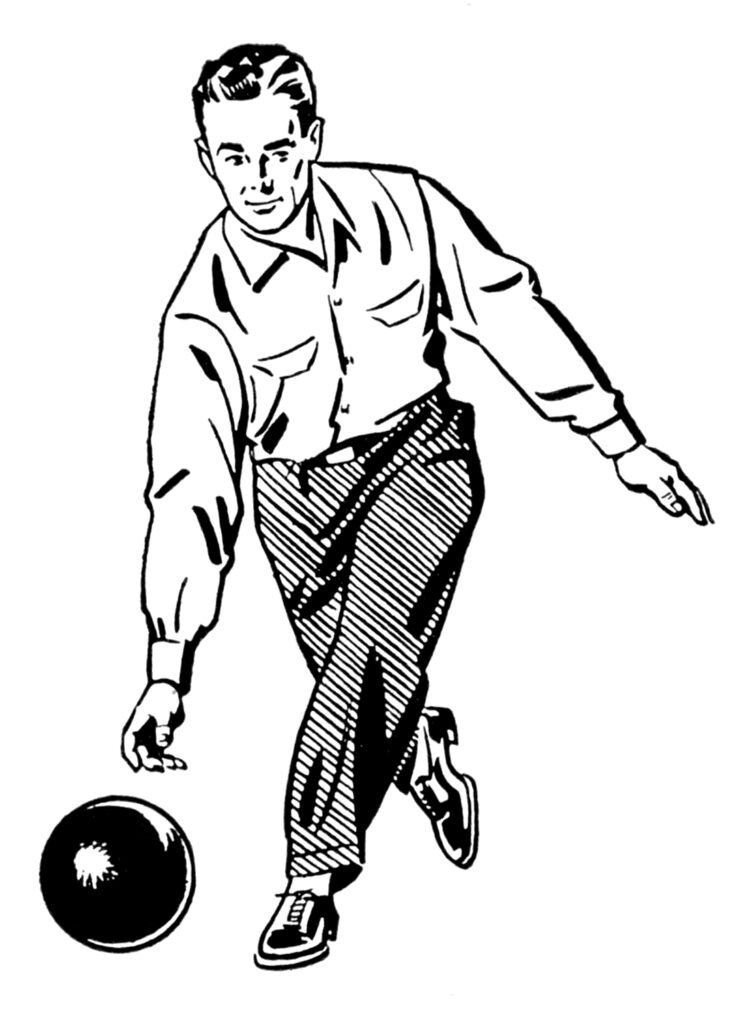 Bowling Man Clipart