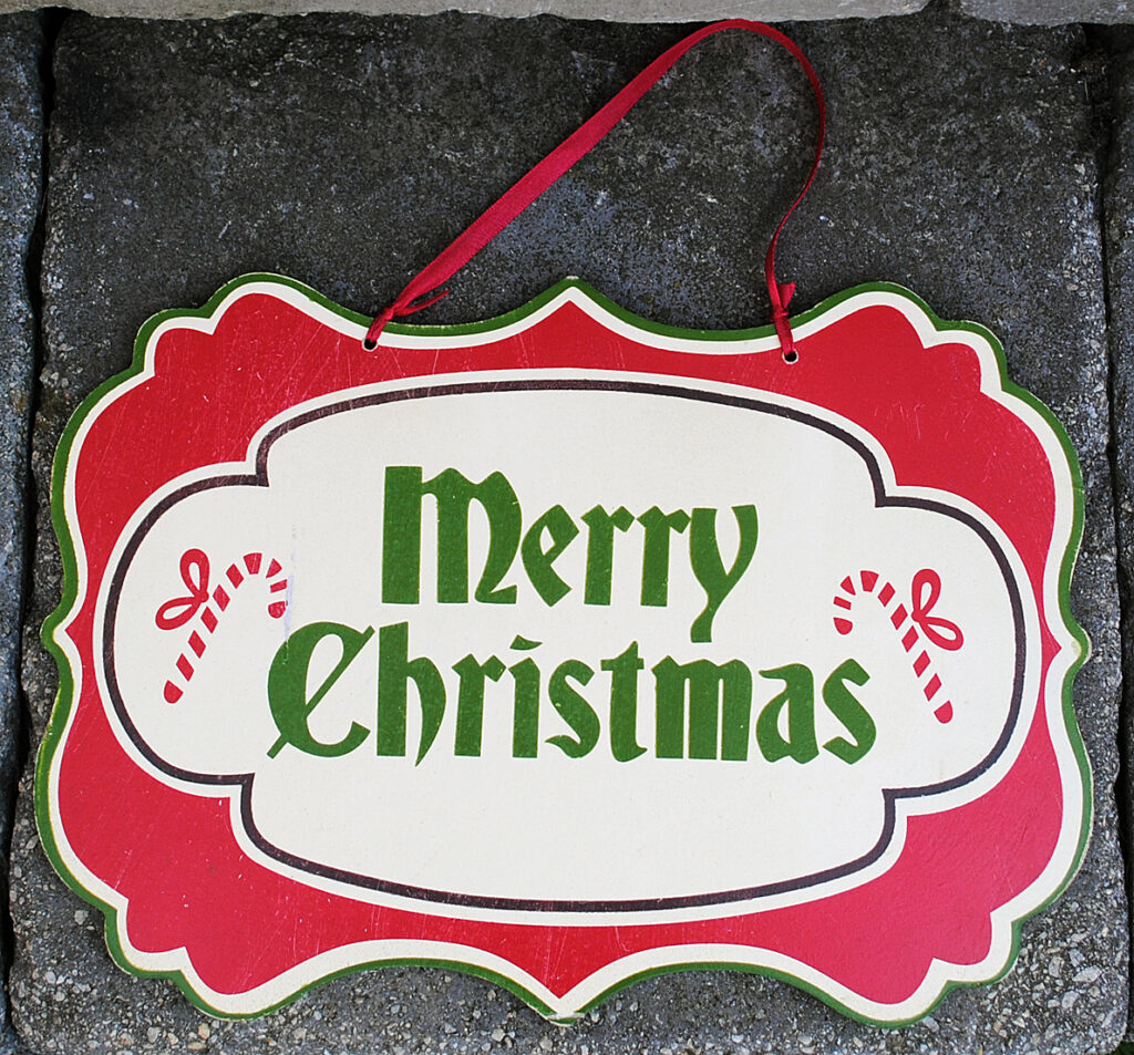 Merry Christmas Sign