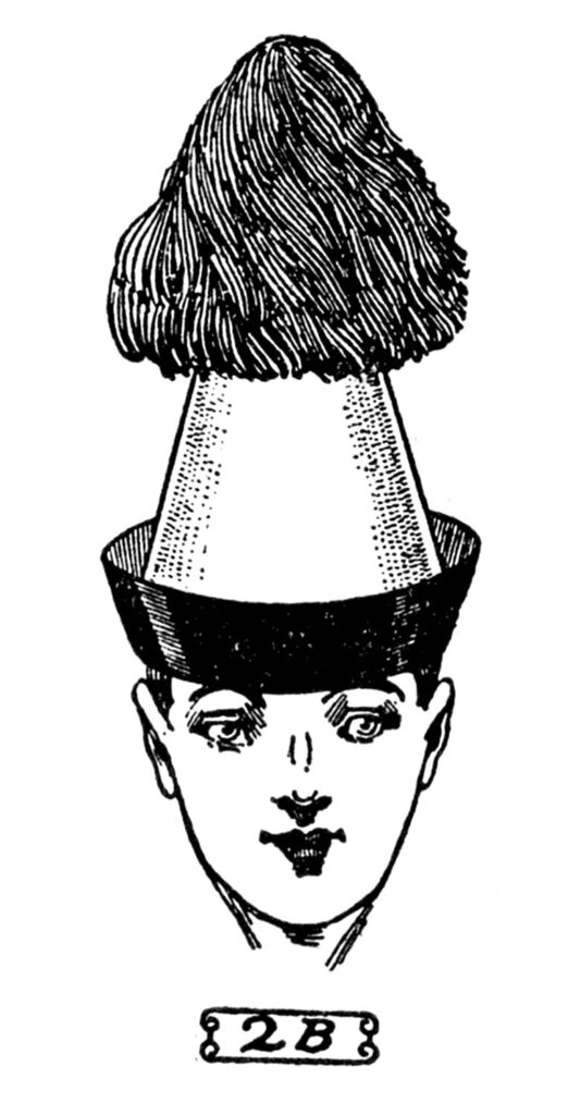 Man with Tall Party Hat Image