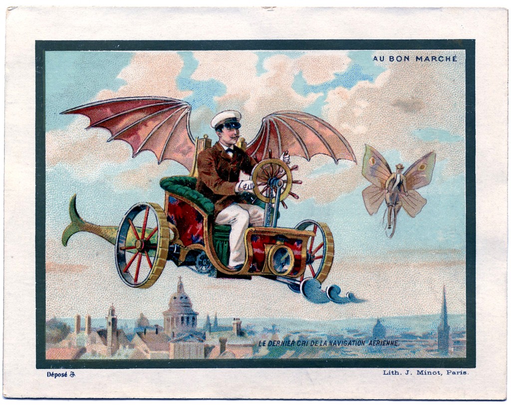 flying steampunk graphics machine victorian fairy butterfly clip card clipart era fantasy steam crazy french punk advertising ephemera wings antique