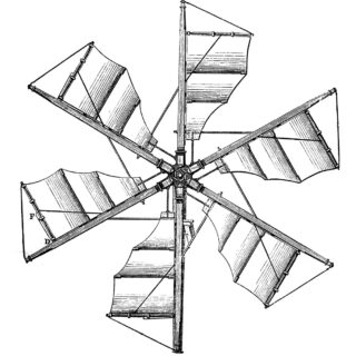 Steampunk Windmill Propeller Clipart