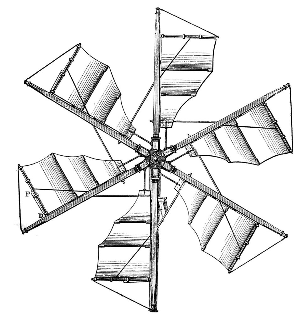 Steampunk Windmill Propeller Clipart