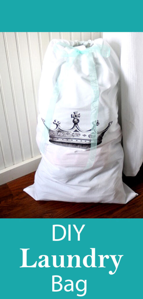 DIY Laundry Bag with Crown