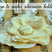 Make Silverware Sleeve Holder