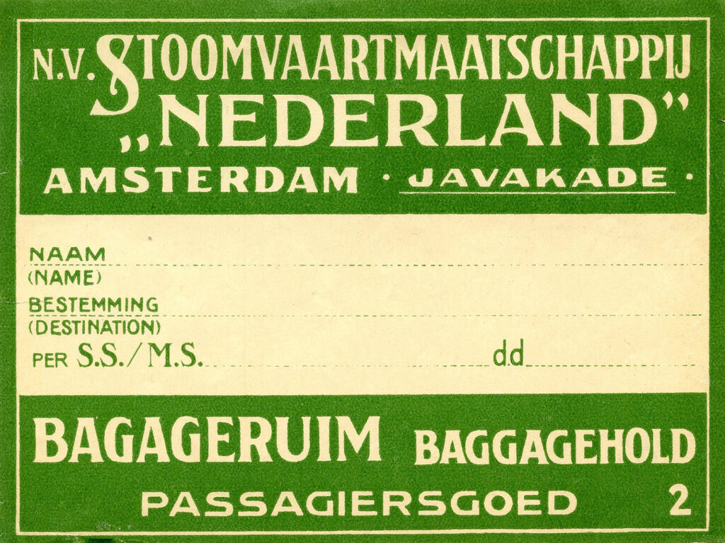 Vintage Travel Sticker Amsterdam