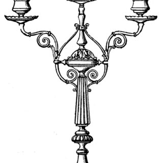 Ornate Candelabra Clipart