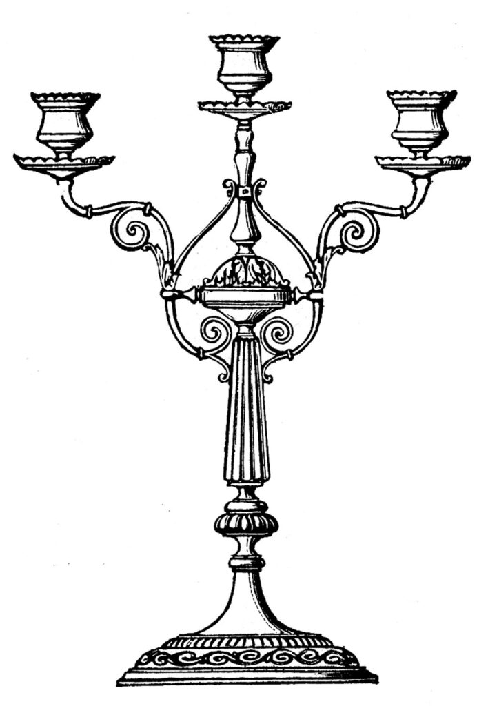 Ornate Candelabra Clipart